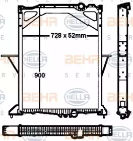 Теплообменник BEHR HELLA SERVICE 8MK 376 760-441