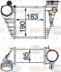 Теплообменник BEHR HELLA SERVICE 8ML 376 760-594