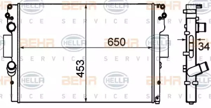 Теплообменник BEHR HELLA SERVICE 8MK 376 760-624