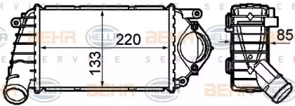 Интеркулер BEHR HELLA SERVICE 8ML 376 760-631