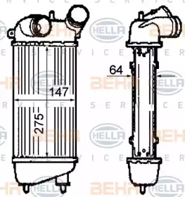 Теплообменник BEHR HELLA SERVICE 8ML 376 760-711