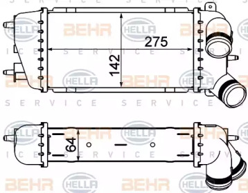 Теплообменник BEHR HELLA SERVICE 8ML 376 760-714