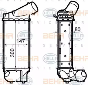 Теплообменник BEHR HELLA SERVICE 8ML 376 760-731