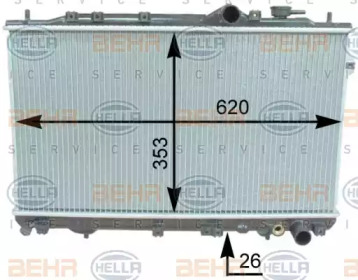 Теплообменник BEHR HELLA SERVICE 8MK 376 762-151