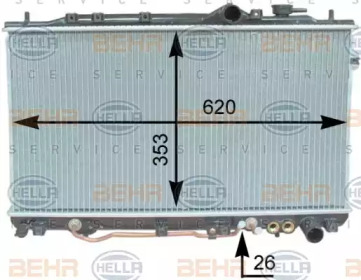 Теплообменник BEHR HELLA SERVICE 8MK 376 762-161