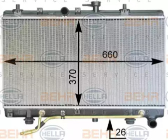 Теплообменник BEHR HELLA SERVICE 8MK 376 762-421