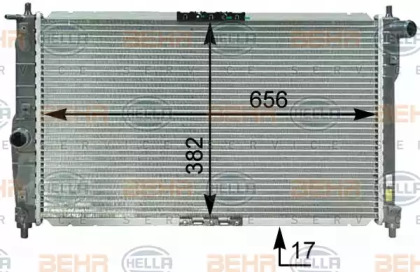 Теплообменник BEHR HELLA SERVICE 8MK 376 762-611