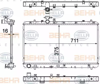 Теплообменник BEHR HELLA SERVICE 8MK 376 762-741