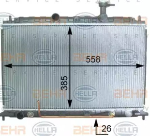 Теплообменник BEHR HELLA SERVICE 8MK 376 763-491