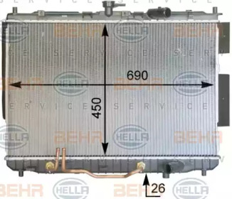 Теплообменник BEHR HELLA SERVICE 8MK 376 763-571