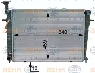 Теплообменник BEHR HELLA SERVICE 8MK 376 763-691