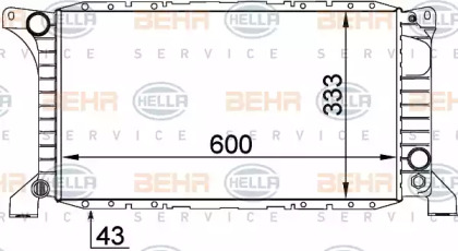 Теплообменник BEHR HELLA SERVICE 8MK 376 764-011