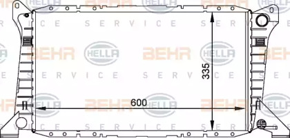 Теплообменник BEHR HELLA SERVICE 8MK 376 764-021