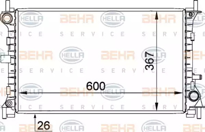 Теплообменник BEHR HELLA SERVICE 8MK 376 764-031