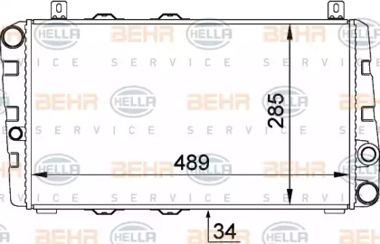 Теплообменник BEHR HELLA SERVICE 8MK 376 764-061