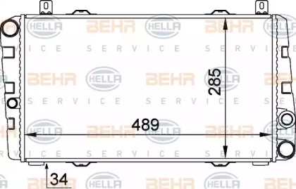 Теплообменник BEHR HELLA SERVICE 8MK 376 764-071