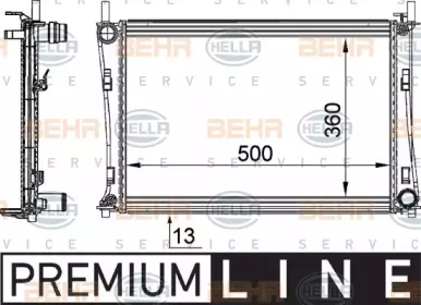 Теплообменник BEHR HELLA SERVICE 8MK 376 764-311