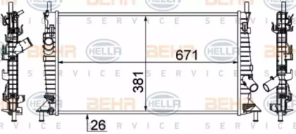 Теплообменник BEHR HELLA SERVICE 8MK 376 764-341