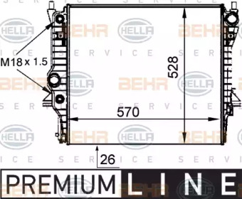 Теплообменник BEHR HELLA SERVICE 8MK 376 764-361