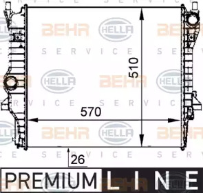 Теплообменник BEHR HELLA SERVICE 8MK 376 764-371