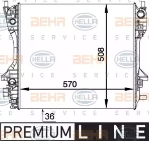 Теплообменник BEHR HELLA SERVICE 8MK 376 764-421