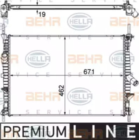 Теплообменник BEHR HELLA SERVICE 8MK 376 764-501