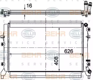 Теплообменник BEHR HELLA SERVICE 8MK 376 764-624