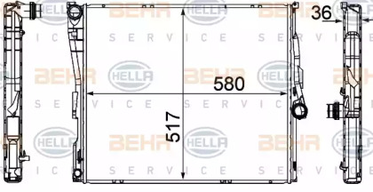 Теплообменник BEHR HELLA SERVICE 8MK 376 764-771