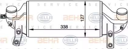 Теплообменник BEHR HELLA SERVICE 8ML 376 765-091