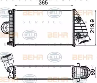 Теплообменник BEHR HELLA SERVICE 8ML 376 765-191