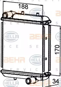 Теплообменник BEHR HELLA SERVICE 8MK 376 765-241