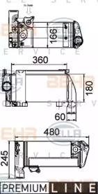 Теплообменник BEHR HELLA SERVICE 8MO 376 765-501