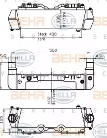 Масляный радиатор, ретардер BEHR HELLA SERVICE 8MO 376 765-631