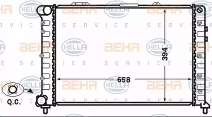 Теплообменник BEHR HELLA SERVICE 8MK 376 766-061