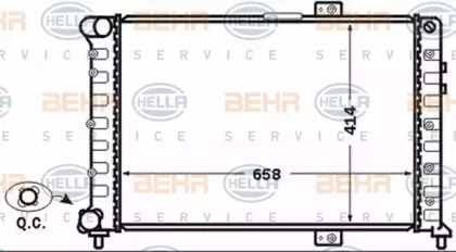 Теплообменник BEHR HELLA SERVICE 8MK 376 766-091