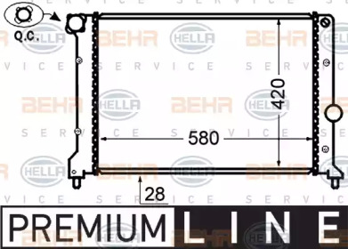 Теплообменник BEHR HELLA SERVICE 8MK 376 766-111