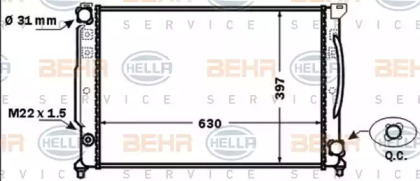 Теплообменник BEHR HELLA SERVICE 8MK 376 766-131