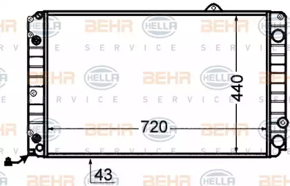 Теплообменник BEHR HELLA SERVICE 8MK 376 766-181