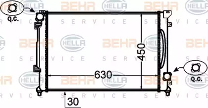 Теплообменник BEHR HELLA SERVICE 8MK 376 766-191