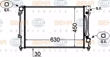 Теплообменник BEHR HELLA SERVICE 8MK 376 766-231