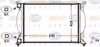 Теплообменник BEHR HELLA SERVICE 8MK 376 766-264