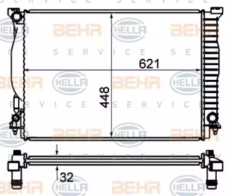 Теплообменник BEHR HELLA SERVICE 8MK 376 766-321