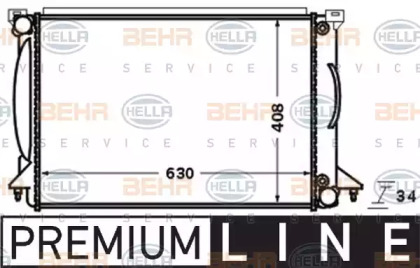 Теплообменник BEHR HELLA SERVICE 8MK 376 766-341