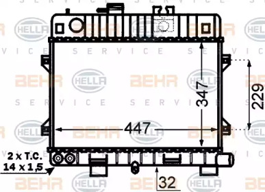 Теплообменник BEHR HELLA SERVICE 8MK 376 766-451