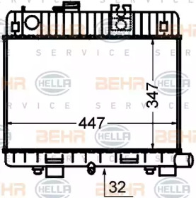 Теплообменник BEHR HELLA SERVICE 8MK 376 766-461