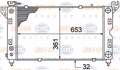 Теплообменник BEHR HELLA SERVICE 8MK 376 766-521