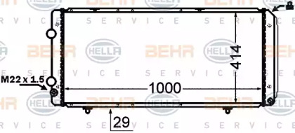 Теплообменник BEHR HELLA SERVICE 8MK 376 766-751