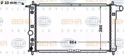 Теплообменник BEHR HELLA SERVICE 8MK 376 767-201