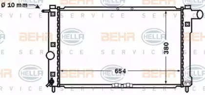 Теплообменник BEHR HELLA SERVICE 8MK 376 767-211