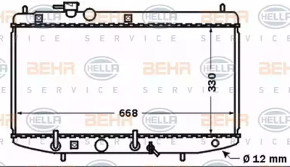 Теплообменник BEHR HELLA SERVICE 8MK 376 767-371